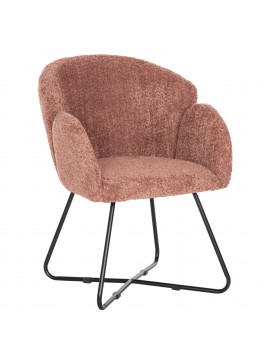 Intrahome ΠΟΛΥΘΡΟΝΑ HIVRY-SUR-SEINENIS .02 ΡΟΖ ΜΠΟΥΚΛΕ-ΜΑΥΡΑ ΜΕΤΑΛ.ΠΟΔΙΑ ΧΙΑΣΤΙ 59,5x64x77Υεκ intraho-1636831