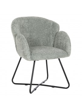 Intrahome ΠΟΛΥΘΡΟΝΑ HIVRY-SUR-SEINENIS .05 ΦΥΣΤΙΚΙ ΜΠΟΥΚΛΕ-ΜΑΥΡΑ ΜΕΤΑΛ.ΠΟΔΙΑ ΧΙΑΣΤΙ 59,5x64x77Υεκ intraho-1636832