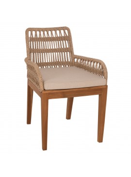 Intrahome ΠΟΛΥΘΡΟΝΑ SCASABLANCALTCASABLANCAIIVRY-SUR-SEINEDOM .01 ΞΥΛΟ ΤΕΑΚ ΚΑΙ ΣΧΟΙΝΙ- ΦΥΣΙΚΟ ΧΡΩΜΑ 57x65x83Yεκ. intraho-1726329