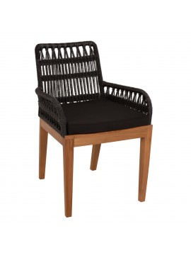 ΠΟΛΥΘΡΟΝΑ STARDOM HM9760.03 ΞΥΛΟ ΤΕΑΚ ΣΕ ΜΕΛΙ ΚΑΙ ΜΑΥΡΟ ΣΧΟΙΝΙ 57x65x83Yεκ.