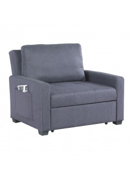 Intrahome ΠΟΛΥΘΡΟΝΑ-ΚΡΕΒΑΤΙ KCASABLANCANNCASABLANCA 112x96x85 εκ..10 ΓΚΡΙ intraho-1625408