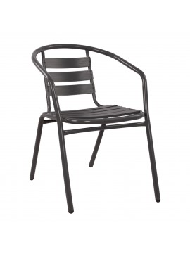 ΠΟΛΥΘΡΟΝΑ LAURA ΜΕΤΑΛΛΙΚΗ ΓΚΡΙ ΜΕ ΦΕΤΕΣ ΑΛΟΥΜΙΝΙΟΥ HM5037.01 54x59x73Υ εκ.