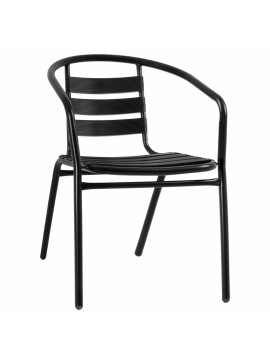 ΠΟΛΥΘΡΟΝΑ LAURA ΜΕΤΑΛΛΙΚΗ ΜΑΥΡΗ ΜΕ ΦΕΤΕΣ ΑΛΟΥΜΙΝΙΟΥ HM5037.03 54x59x73Υ εκ.