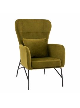 ΠΟΛΥΘΡΟΝΑ ΜΠΕΡΖΕΡΑ ΒΕΛΟΥΔΟ ΛΑΔΙ ΜΕ ΜΕΤΑΛΛΙΚΟ ΜΑΥΡΟ ΠΟΔΙ HM8721.13 67x80x102 εκ.