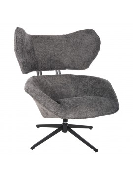 Intrahome ΠΟΛΥΘΡΟΝΑ ΠΕΡΙΣΤΡΕΦΟΜΕΝΗ KUCASABLANCALCASABLANCA_LUMPURRYLL .01 ΓΚΡΙ ΜΠΟΥΚΛΕ-ΜΑΥΡΗ ΒΑΣΗ 86x90x97Υεκ. intraho-1636709