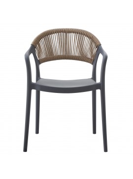 ΠΟΛΥΘΡΟΝΑ ΠΟΛΥΠΡΟΠΥΛΕΝΙΟΥ EVA HM6155.10 ΓΚΡΙ ΜΕ ΜΠΕΖ ΣΧΟΙΝΙ 56,5x53x80Υεκ.