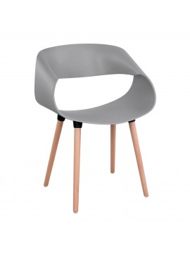 ΠΟΛΥΘΡΟΝΑ ΠΟΛΥΠΡΟΠΥΛΕΝΙΟΥ MAGGIE HM8600.10 ΣΕ ΓΚΡΙ ΧΡΩΜΑ 59x53x80Υ εκ.