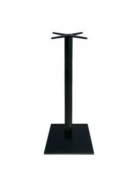 WOODWELL Ε0681,W1PRATO-W Βάση Τραπεζιού BAR 45x45cm H.93cm Μέταλλο Βαφή Μαύρο με Ρεγουλατόρο / 12,50Kg 45x45 H.93cm Ε0681,W1