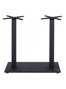 WOODWELL Ε0682,W1PRATO-W Βάση Τραπεζιού BAR 70x40cm H.93cm Μέταλλο Βαφή Μαύρο με Ρεγουλατόρο/ 17,50Kg 70x40 H.93cm Ε0682,W1