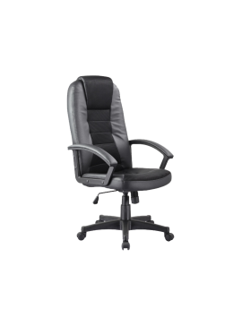 Καρέκλα γραφείου Q-019 οικολογικό δέρμα μαύρο 112x40-48x61x50 DIOMMI 80-337 DIOMMI80-337
