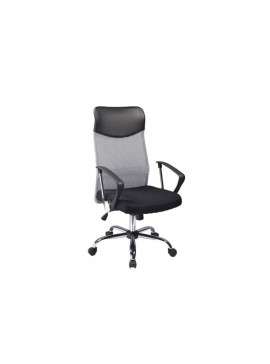 FOTEL OBROTOWY Q-025 SZARO/CZARNY DIOMMI-80-2973