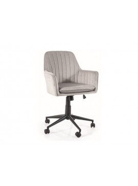 FOTEL OBROTOWY Q-886 VELVET JASNY SZARY BLUVEL 03 DIOMMI-80-3114