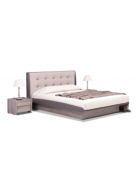 Κρεβάτι ξύλινο με δερμάτινη/ύφασμα RAFFAELLO 180x200 DIOMMI 45-813