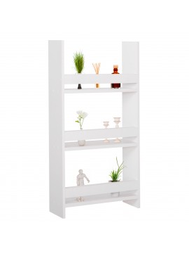 ΡΑΦΙΕΡΑ ΤΟΙΧΟΥ SANI HM18223.01 ΜΕΛΑΜΙΝΗ ΣΕ ΛΕΥΚΟ 60x10x90Υεκ. (3 ΡΑΦΙΑ)