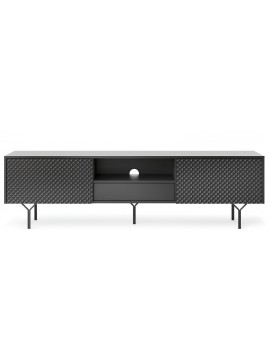 Lh-homefurniture Έπιπλο τηλεόρασης Raven Ανθρακί 180x38x51cm P_RVN_TV