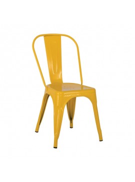 WOODWELL RELIX Καρέκλα Στοιβαζόμενη, Μέταλλο Βαφή Κίτρινο 44x49x84cm Ε5191,9MW
