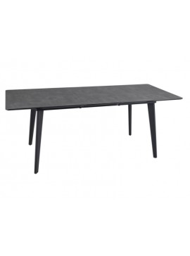 STÓŁ RENE SZARY EFEKT MARMURU/CZARNY 160(200)X90 DIOMMI-80-3865