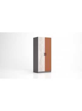 Δίφυλλη ντουλάπα RIKI 80x52x181 DIOMMI 31-010 DIOMMI-31-010