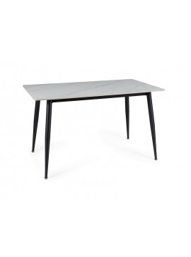 STÓŁ RION BIAŁY/ CZARNY STELAŻ 130X70 DIOMMI-80-3058