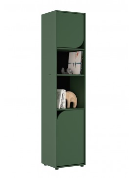 Insi Ritmo βιβλιοθήκη με 2 πόρτες 45x40x200εκ. Πράσινο  0161.GM51 