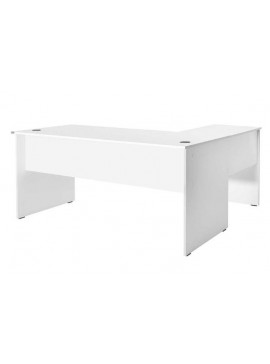 Lh-homefurniture Γωνιακό γραφείο Rio Λευκό 160x75x144cm AD_RMS-320-DD-1