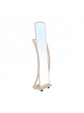 WOODWELL Ε7183,1ROGER Καθρέπτης Δαπέδου Ξύλο, Απόχρωση Φυσικό 44x29x165cm Ε7183,1