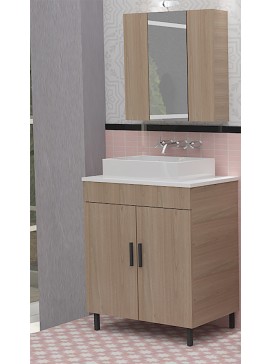 DROP Σετ επιδαπέδιου επίπλου μπάνιου, Roma 70 Top, Beige, Drop DROP986626