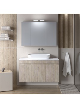 ΣΕΤ ΕΠΙΠΛΟΥ OMEGA TOP 100cm χρ.BEIGE OAK 9SOMT100BO