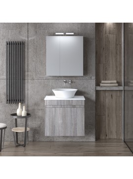 ΣΕΤ ΕΠΙΠΛΟΥ OMEGA TOP 75cm χρ.GREY OAK 9SOMT075GO