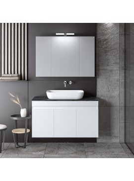 ΣΕΤ ΕΠΙΠΛΟΥ OMEGA TOP 100cm χρ.WHITE/GREY 9SOMT100GLG 9SOMT100GLG