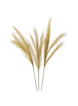 Artekko Faux Pampas Τεχνητό Πάμπας Πλαστικό Μπεζ (20x2.5x80)cm Artekko SA20013-DKBR-AB