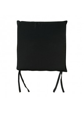 WOODWELL SALSA Μαξιλάρι για Καρέκλα και Σκαμπό Bar, Ύφασμα Μαύρο (3cm) 44x42x3cm Ε252,Μ1