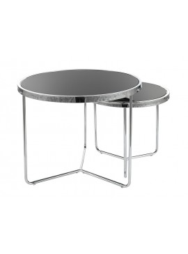 ŁAWA SALVA KOLOR CZARNY/CHROM (ZESTAW) DIOMMI-80-3387