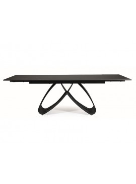 STÓŁ SAMANTA CERAMIC CZARNY SAHARA NOIR/CZARNY MAT (160-240)X90 DIOMMI-80-3125