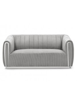 SANTORINI 2 SOFA GRAY TAP.198 / SILVER DIOMMI SANTORINI2SSZ DIOMMI-80-2483