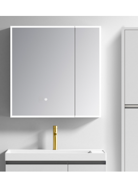 Καθρέφτης SARON LED 80cm χρ. LIGHT GREY κωδ. 3MSAR080WH