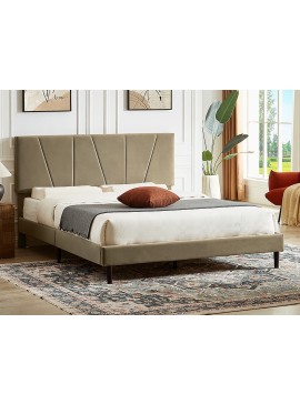 ŁÓŻKO SAVANA VELVET 160X200 KOLOR BEŻ BLUVEL 28 DIOMMI-80-3797