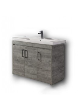 Πάγκος Κρεμαστός SAVINA CEMENT 100 3BSA100CE0HG 99X44X72, Νιπτήρας 100x46  3BSA100CE0HG