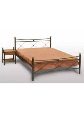 Delch Κρεβάτι Χιαστή Διπλο Μεταλλικό 150x200cm HouseSMetal-furniture282