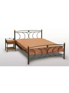 Delch Κρεβάτι Κρήτη Διπλο Μεταλλικό 150x200cm HouseSMetal-furniture140