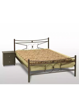 Delch Κρεβάτι Πέταλο Ημίδιπλο Μεταλλικό 110x190cm HouseSMetal-furniture222