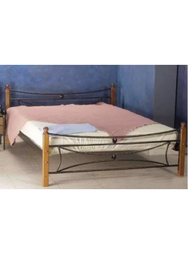 Delch Κρεβάτι Ξυλοπόδι Μαργαρίτα Ημίδιπλο Μεταλλικό 110x190cm HouseSMetal-furniture203