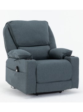 Insi Selena πολυθρόνα relax lift 89x90x103εκ. με ηλεκτρική ανάκλιση Γκρι ύφασμα  0051.AR63GY 