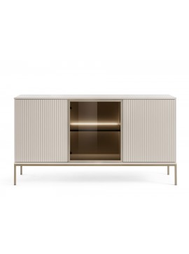 Μπουφές με βιτρίνα Sento Λευκό Kazmir 154x83x39cm