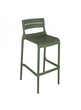 WOODWELL SERENA Σκαμπό Bar PP - UV Πράσινο, Στοιβαζόμενο Ύψος Καθίσματος 65cm 50x50x65/90cm Ε3805,3