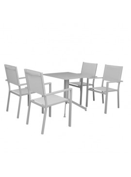 Bluimis ΣΕΤ ΤΡΑΠΕΖΑΡΙΑ ΚΗΠΟΥ ΑΛΟΥΜΙΝΙΟΥ ELLEN 5468 G + MADISON 5478 G / ΣΕΤ 5 ΤΕΜ BL-200-60-037