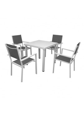 Bluimis ΣΕΤ ΤΡΑΠΕΖΑΡΙΑ ΚΗΠΟΥ ΑΛΟΥΜΙΝΙΟΥ ELLEN 5467 G + MADISON 5480 G / ΣΕΤ 5 ΤΕΜ BL-200-60-048