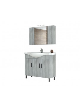 DROP Σετ επιδαπέδιου επίπλου μπάνιου, Luna 100, Gray, Drop DROP986589