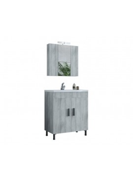 DROP Σετ επιδαπέδιου επίπλου μπάνιου, Roma 70, Gray, Drop DROP986652