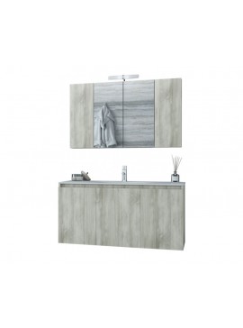 DROP Σετ επιτοίχιου επίπλου μπάνιου, Verona 100, Beige, Drop DROP986575